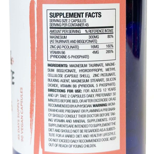 Voedingssupplement Magnesium zink vitamine B6